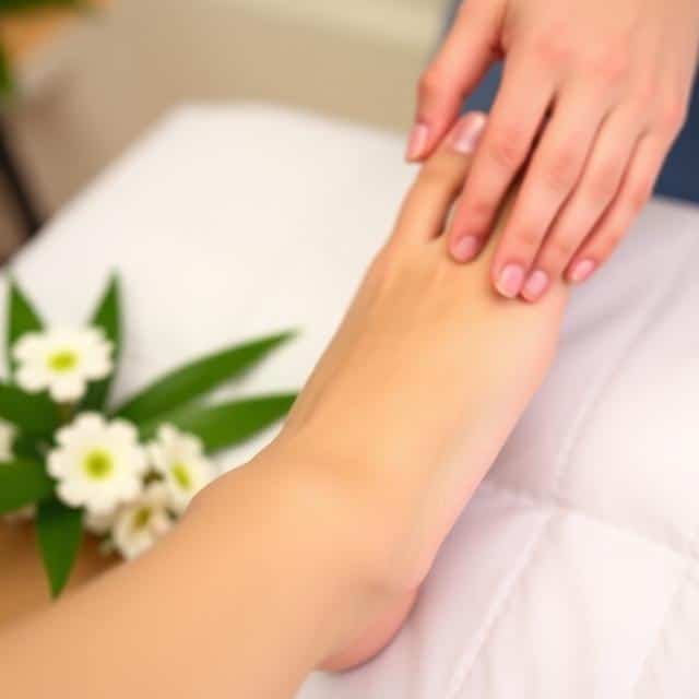 Female Foot Reflexology Chart and Pressure Points Guide